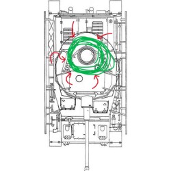 The commander's hatch of the Pz. 4 turret