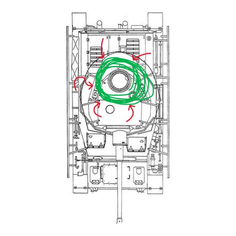 The commander's hatch of the Pz. 4 turret