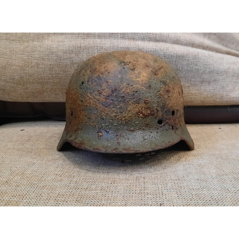 German M35 helmet in native paint