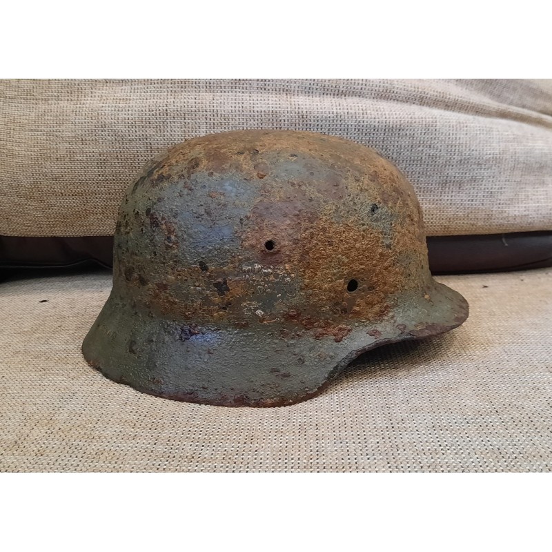 German M35 helmet in native paint