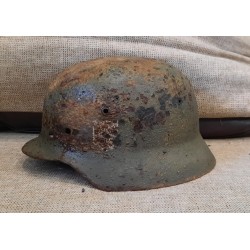 German M35 helmet in native paint