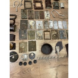 Various parts of Wehrmacht carbide lamps