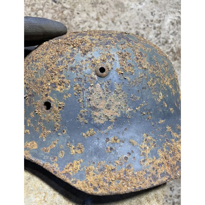 M35 German Helmet with native paint