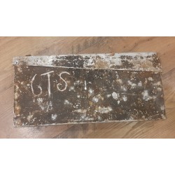 Box with initials and hallmarks in paint