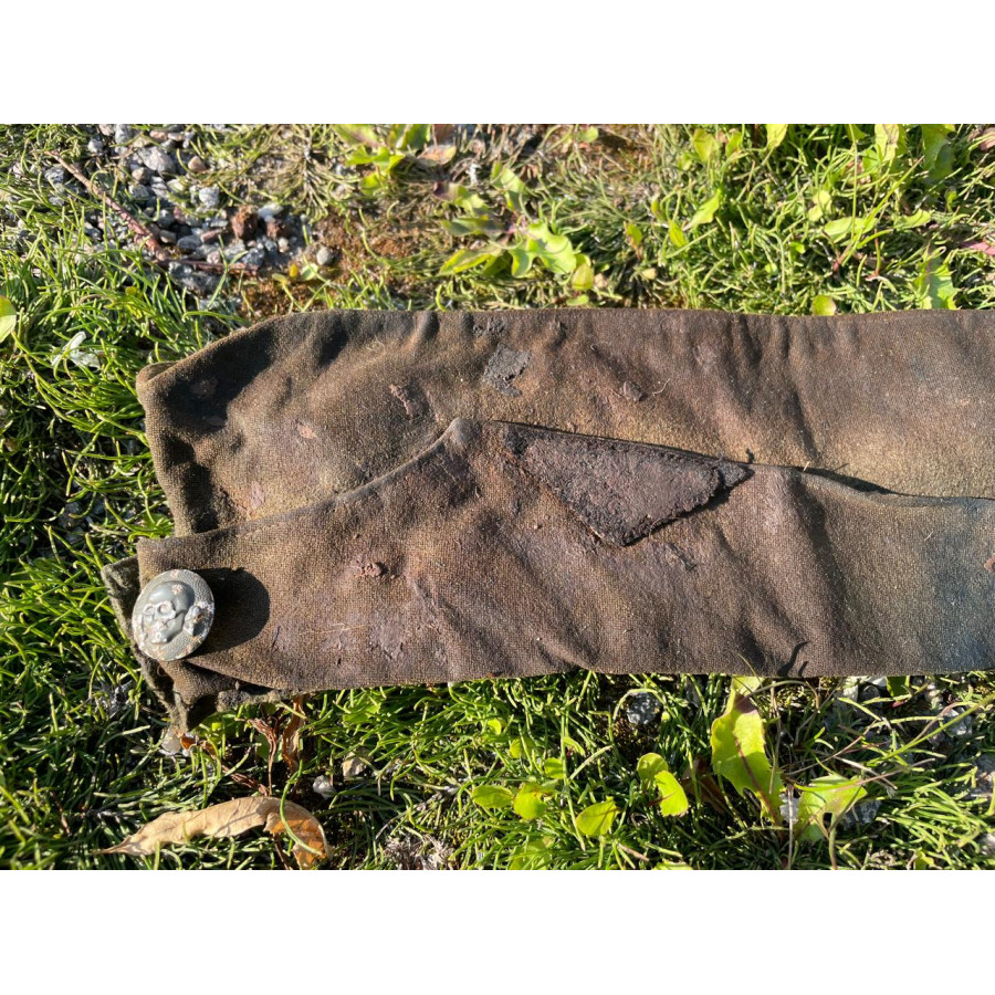 Rare Totenkopf cap from the SS "Nord" positions