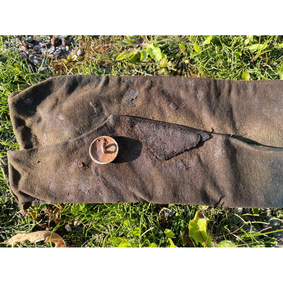 Rare Totenkopf cap from the SS "Nord" positions