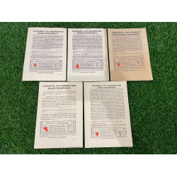 Set of leaflets (5 pieces)