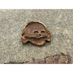 SS Totenkopf Skull with Patch ORIGINAL!